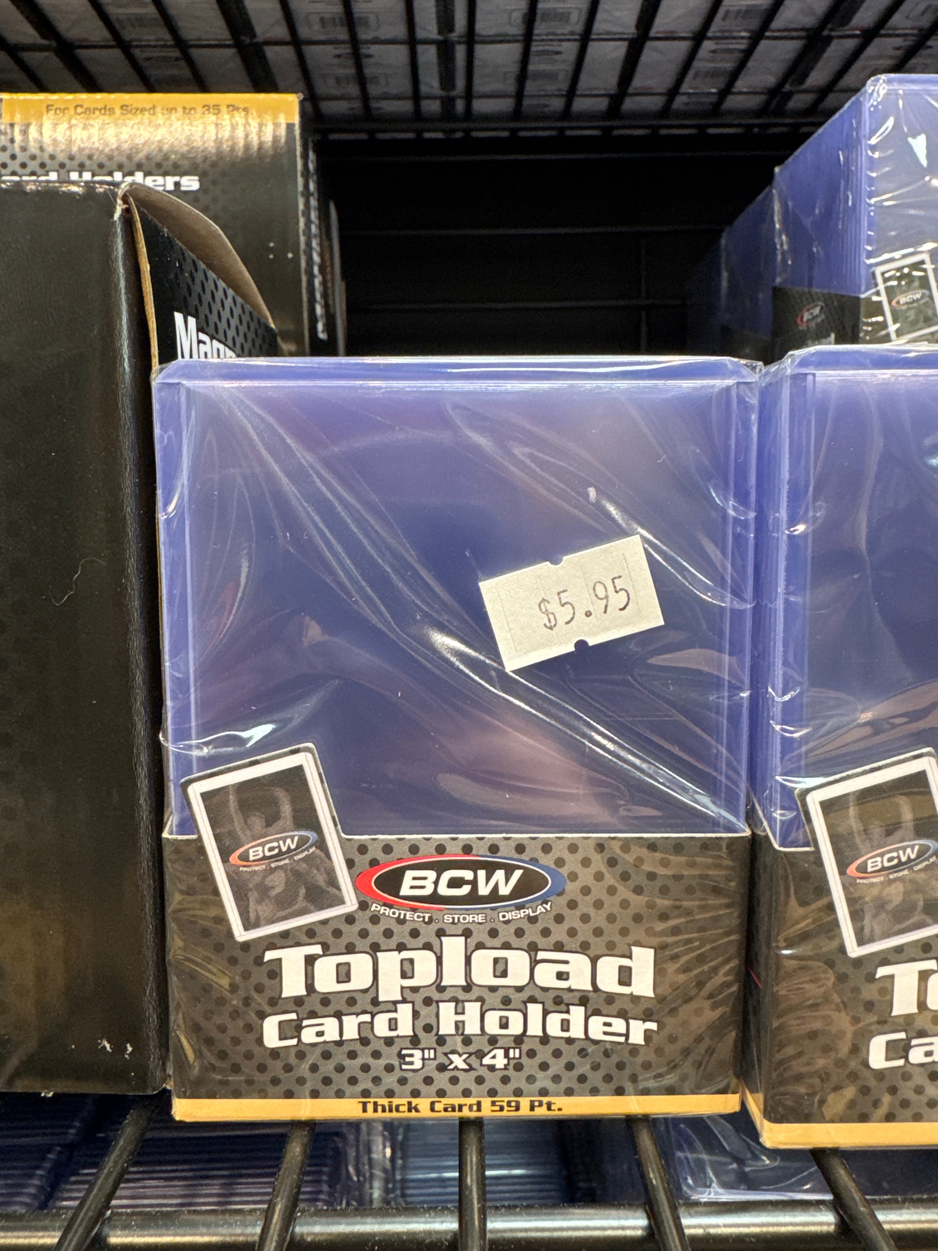 BCW Thick Card Toploader 59pt.