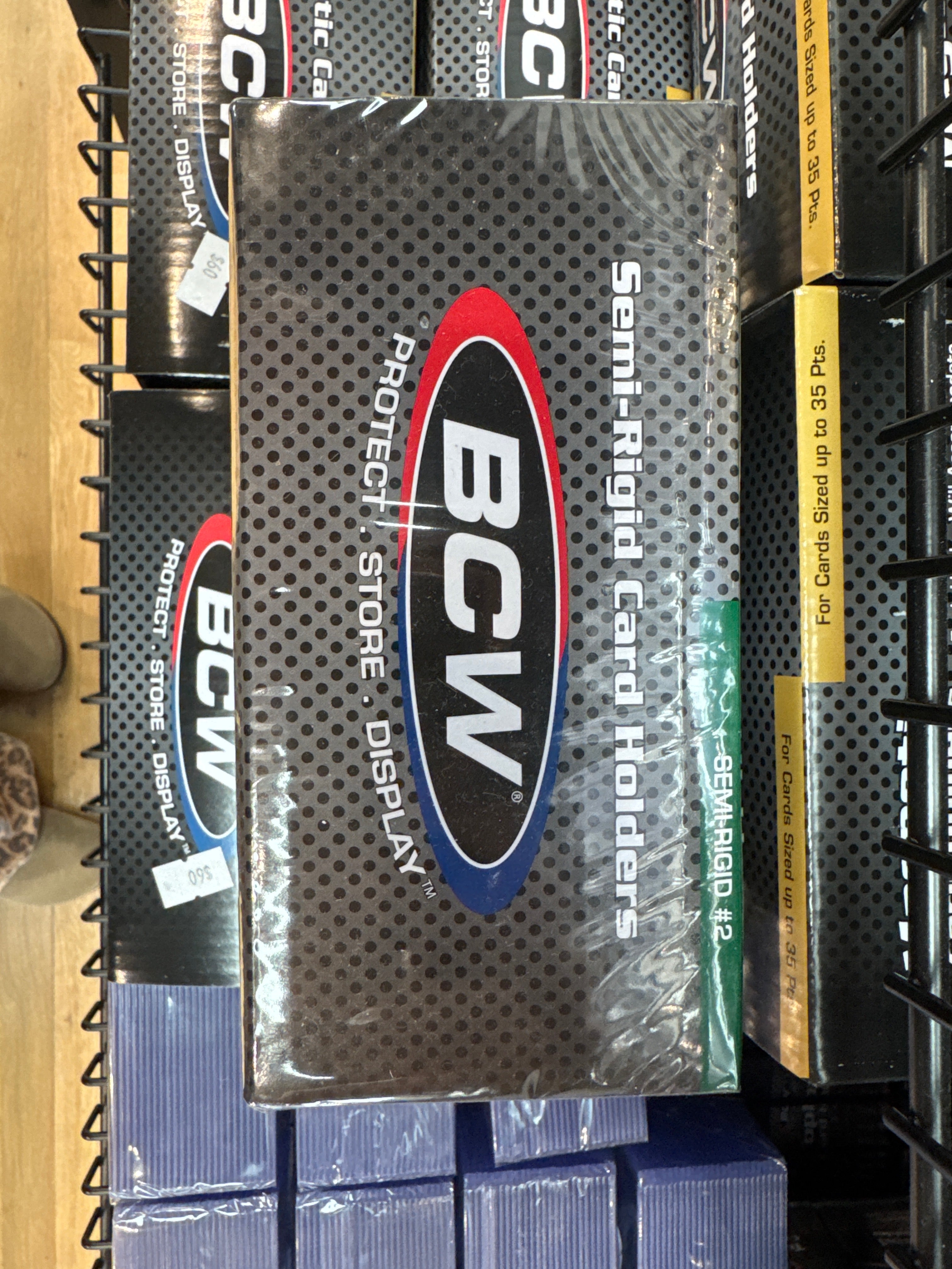 BCW Semi Rigid #2 Card Holders