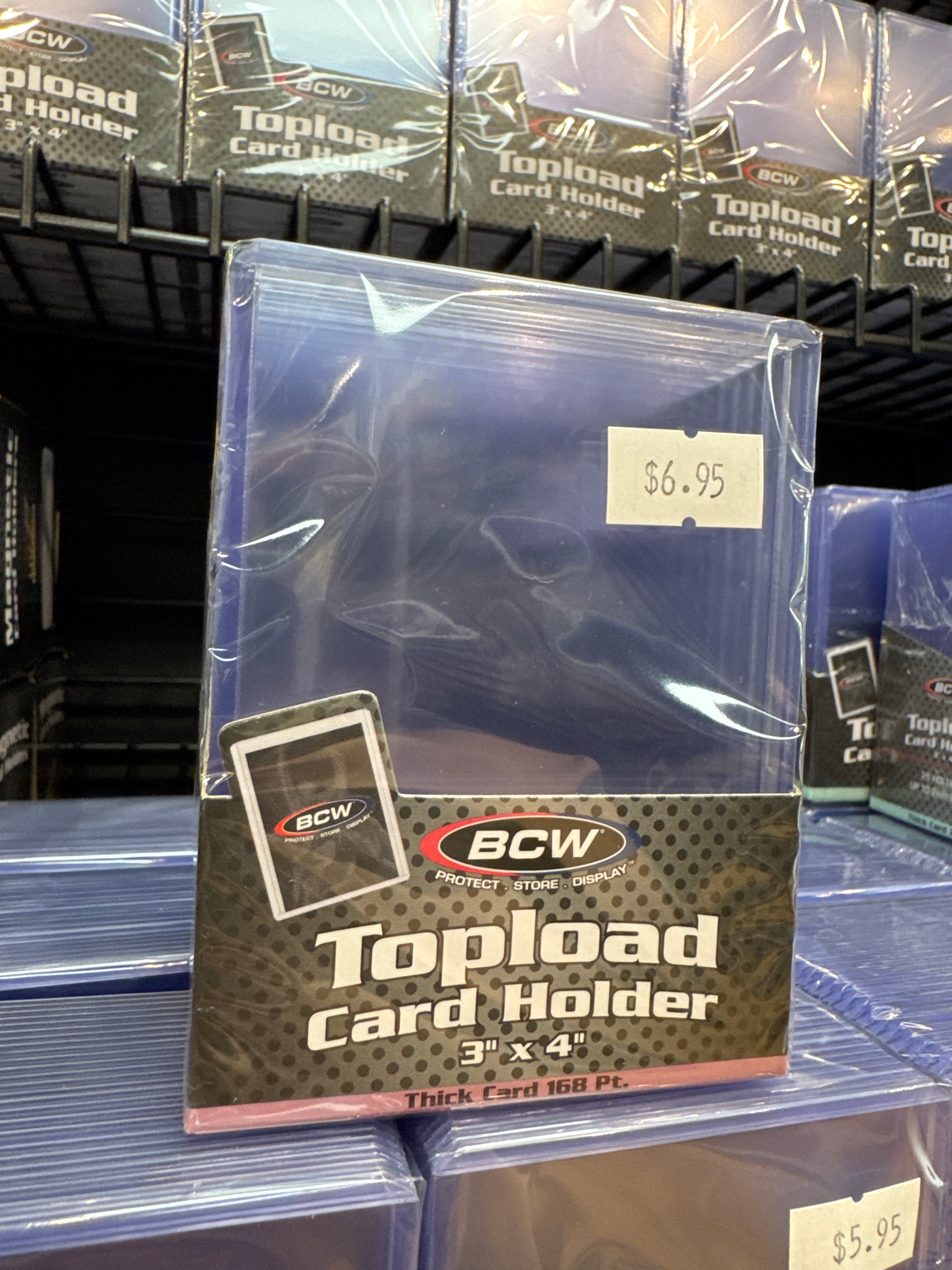 BCW Thick Card Toploader 168pt.