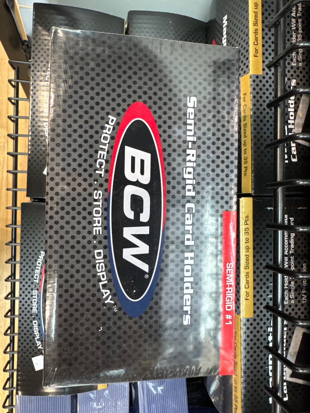 BCW Semi-Rigid #1 Card Holders