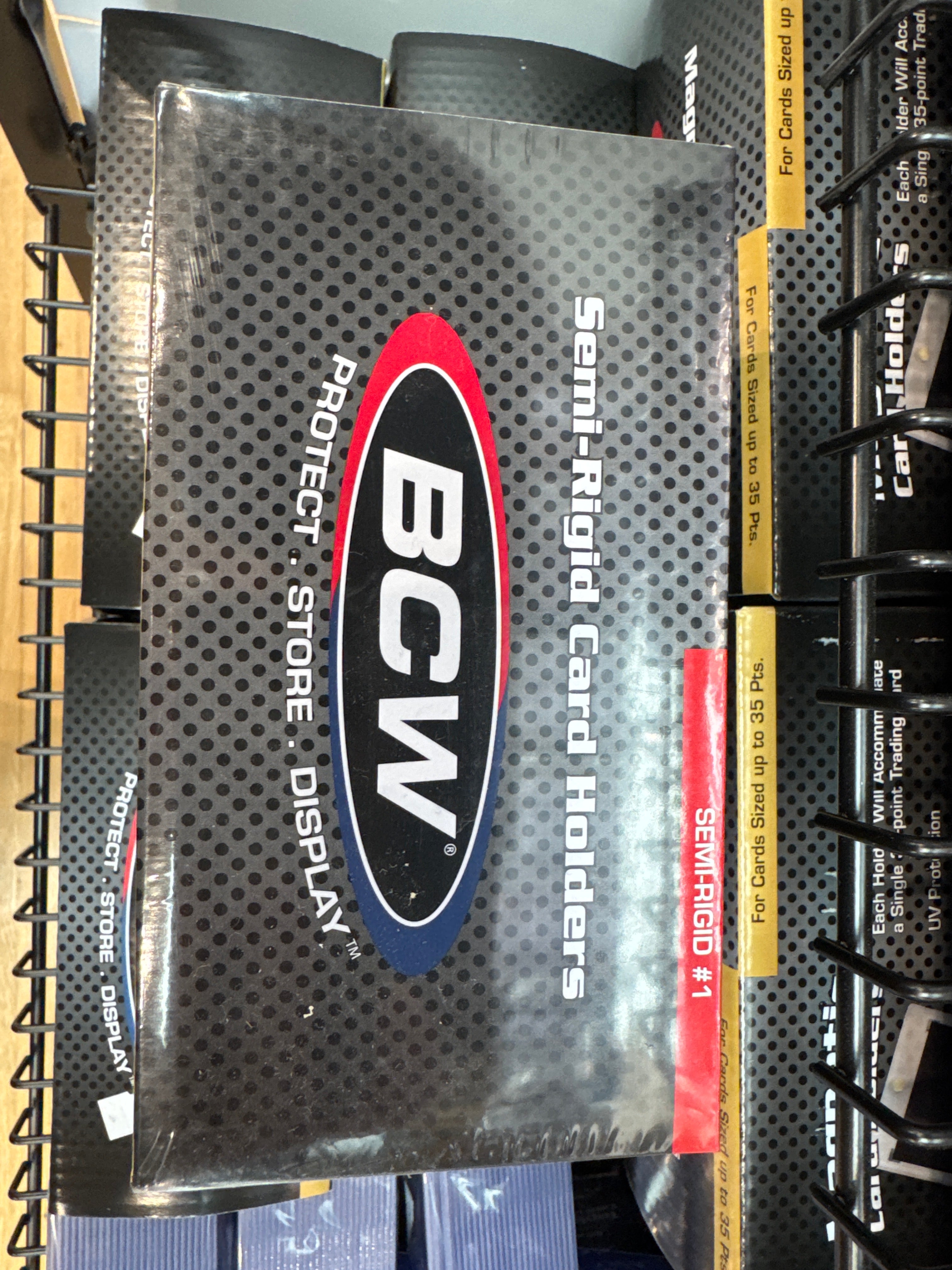 BCW Semi-Rigid #1 Card Holders