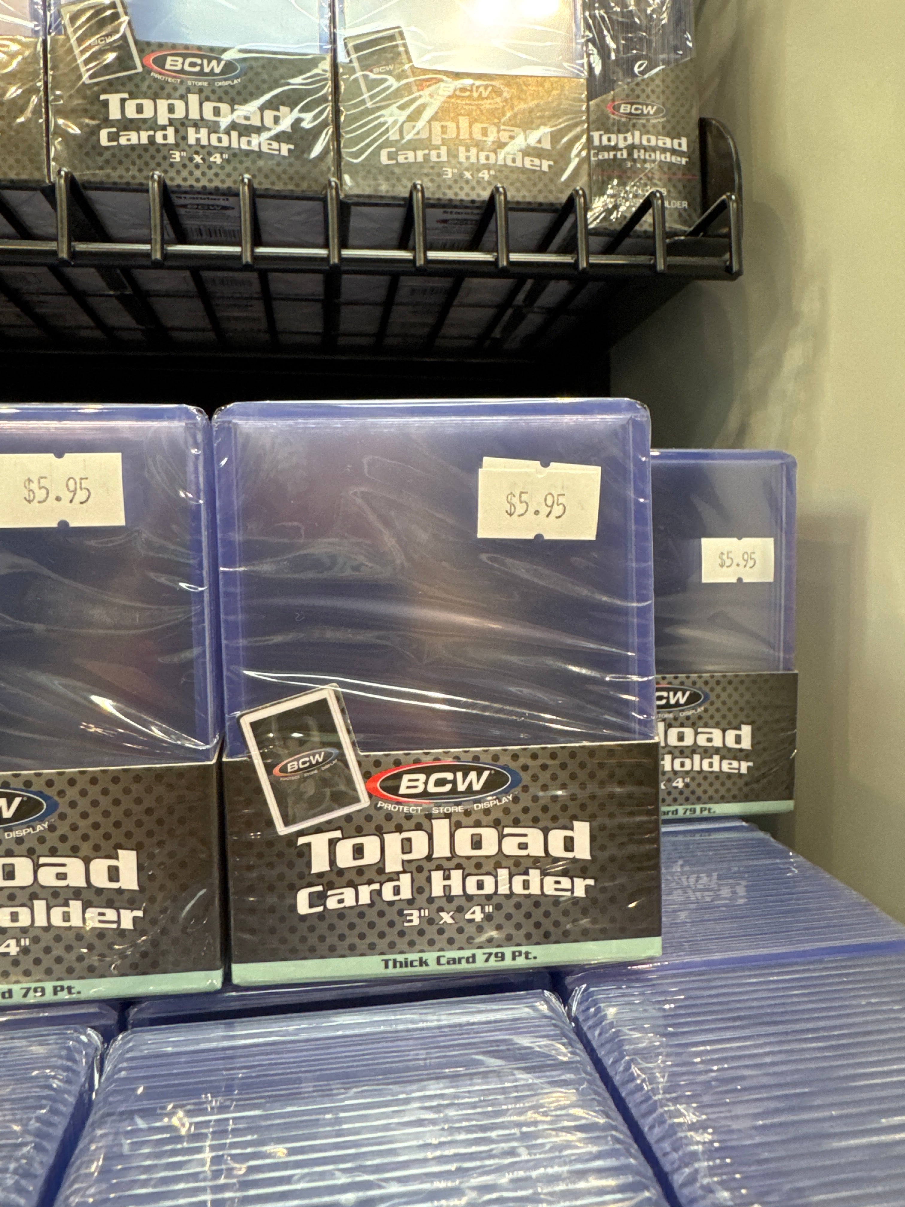 BCW Thick Card Toploader 79pt.